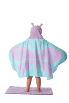 Juvi Butterfly Themed Fabric Shower Curtain Bathroom Set, 5-Pc.