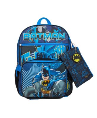 NEW top Batman Backpack 5 Piece Set