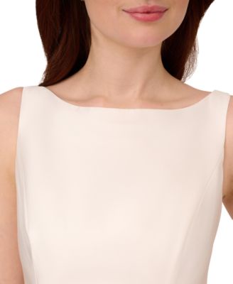 Women's Boat-Neck Fit & Flare Midi Dress