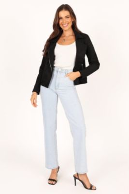 Women's Spencer Faux Suede Moto Jacket