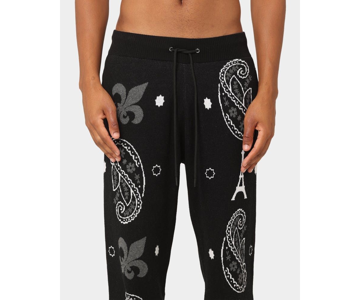 Carre Mens Big Bandana Knitted Sweatpants