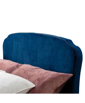 48.75" Aric Fabric, Rubberwood Queen Bed