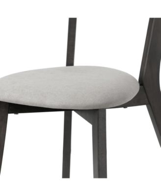 31.5" Aspen Rubberwood, Fabric Dining Chair, Set of 2