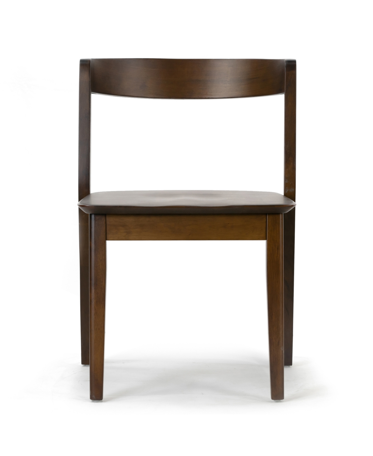 Glamour Home 29.53" Astor Rubberwood Dining Chair, Set Of 2 In Dark Brown