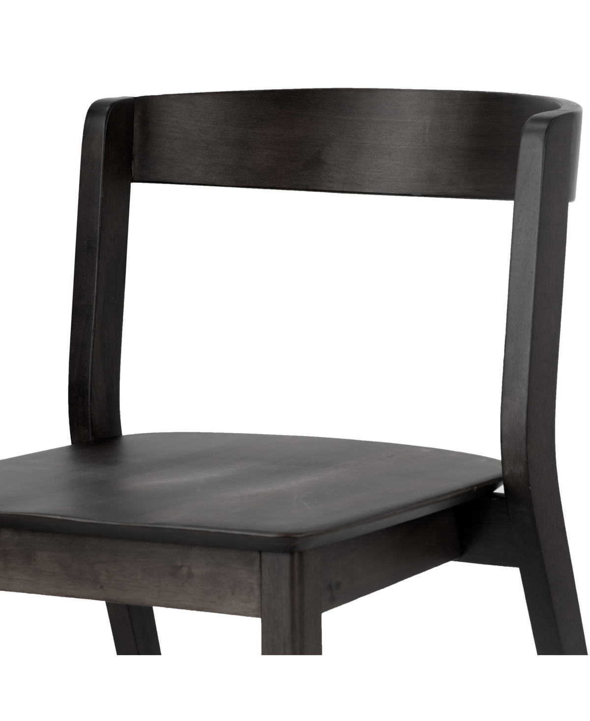 Glamour Home 29.53" Astor Rubberwood Dining Chair, Set Of 2 In Black
