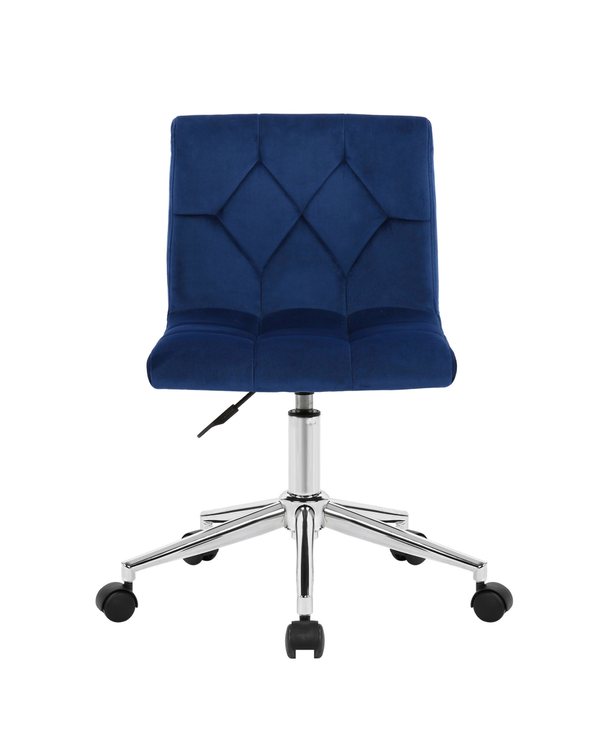 Shop Glamour Home 34.25" Amali Fabric, Metal Task Chair In Blue