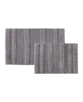 Waffle Cotton Tufted 2 Piece Bath Rug Set