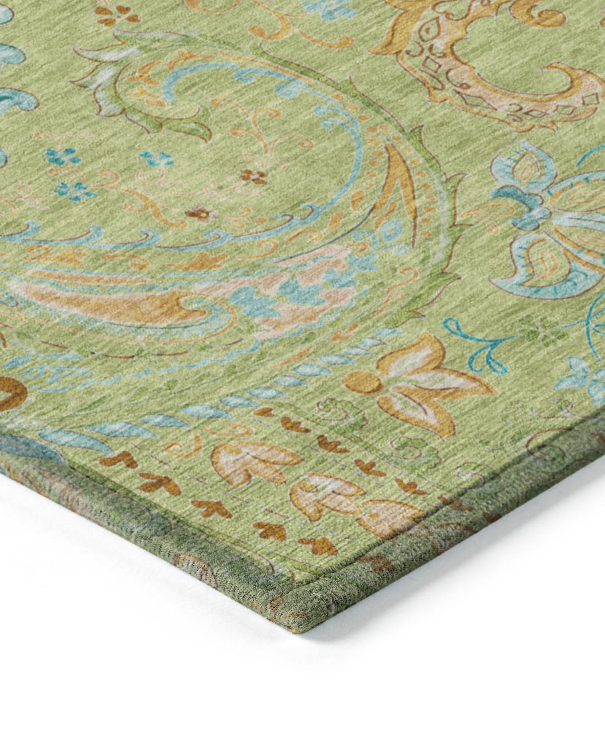 Shop Addison Chantille Machine Washable Acn533 3'x5' Area Rug In Lime