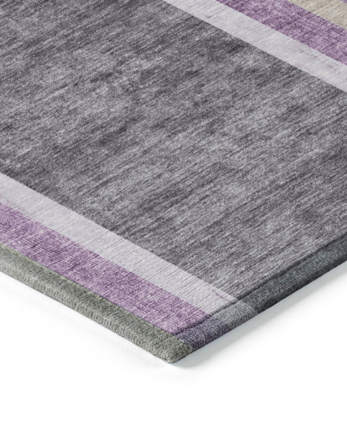 Addison Chantille Machine Washable Acn532 8'x10' Area Rug In Purple