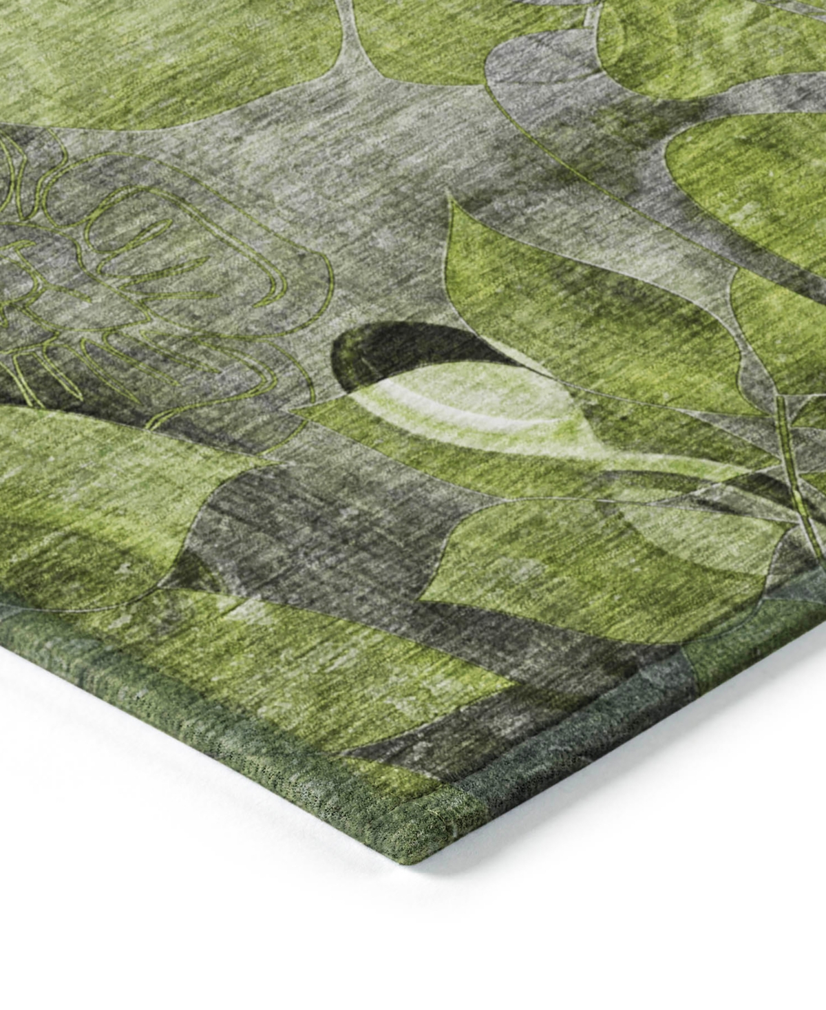 Addison Chantille Machine Washable Acn558 2'6x3'10 Area Rug In Ivy,gray
