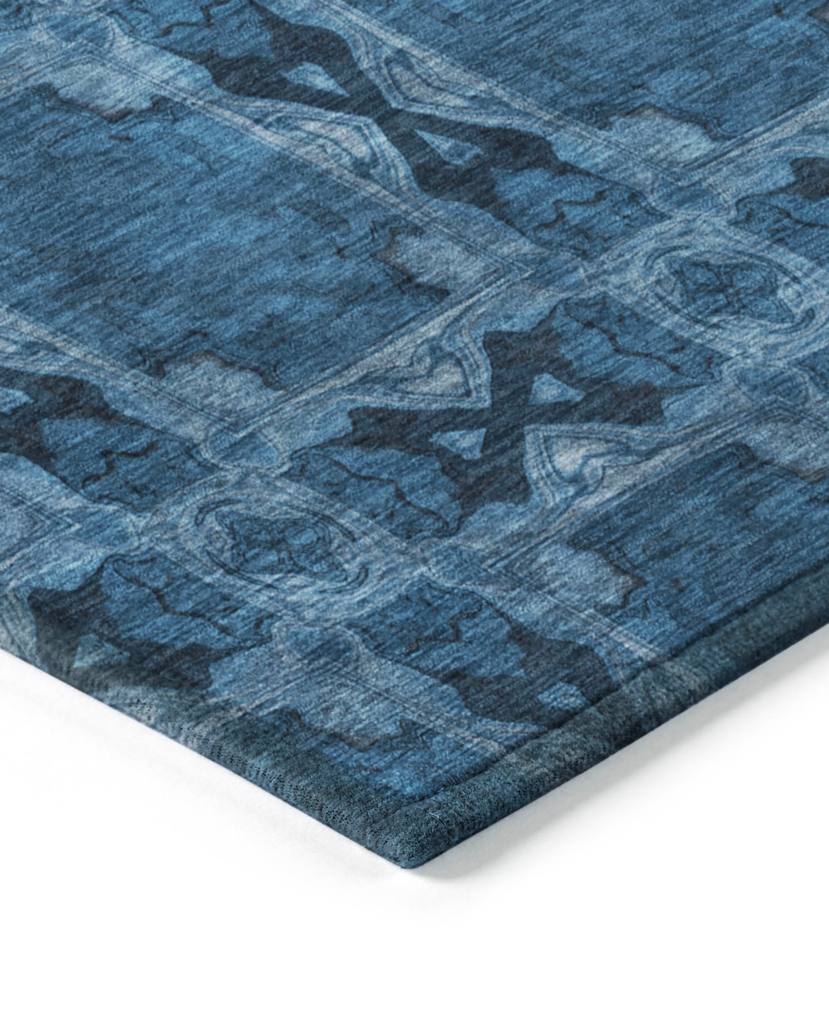 Addison Chantille Machine Washable Acn564 2'3x7'6 Runner Area Rug In Navy