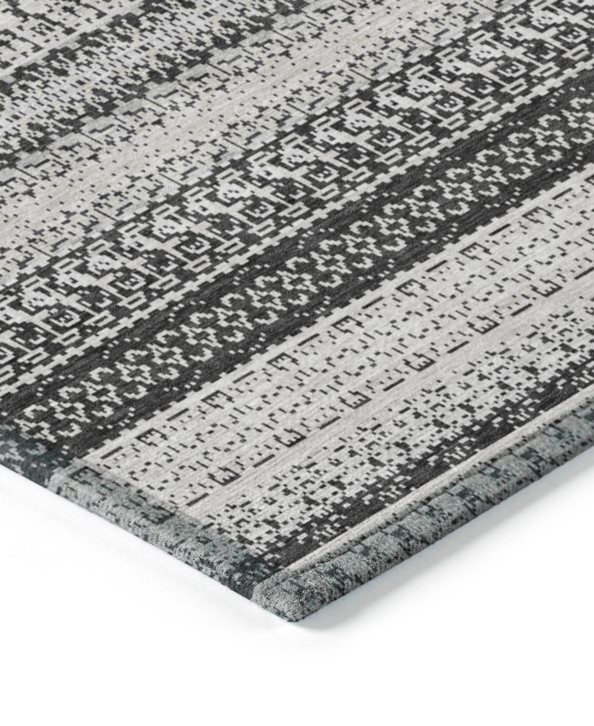 Addison Chantille Machine Washable Acn576 3'x5' Area Rug In Black