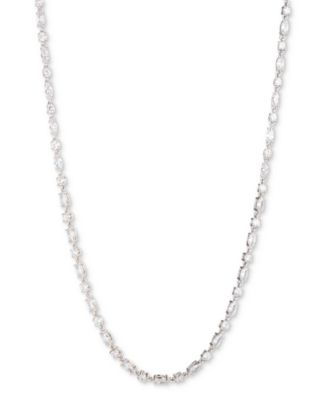 ネックレス・ペンダント Givenchy Silver Tone Viney Crystal Collar Necklace Givenchy Silver Tone Viney Crystal Collar Necklace - Macy's