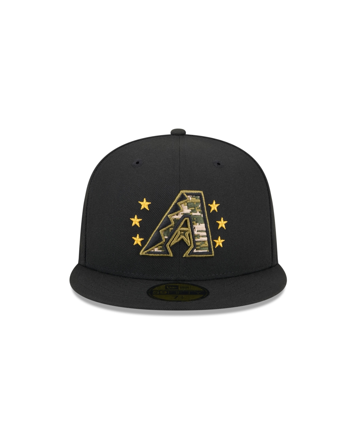 New Era Men's Black Arizona Diamondbacks 2024 Armed Forces Day On-field 59fifty Fitted Hat In Black