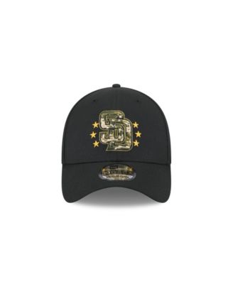 Men's Black San Diego Padres 2024 Armed Forces Day 39THIRTY Flex Hat