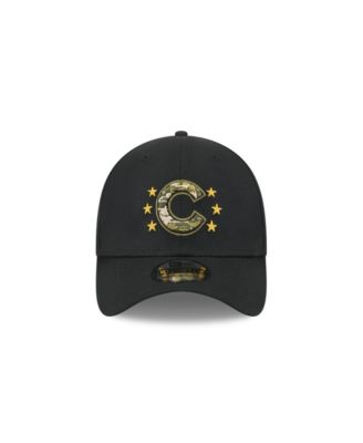 Men's Black Chicago Cubs 2024 Armed Forces Day 39THIRTY Flex Hat
