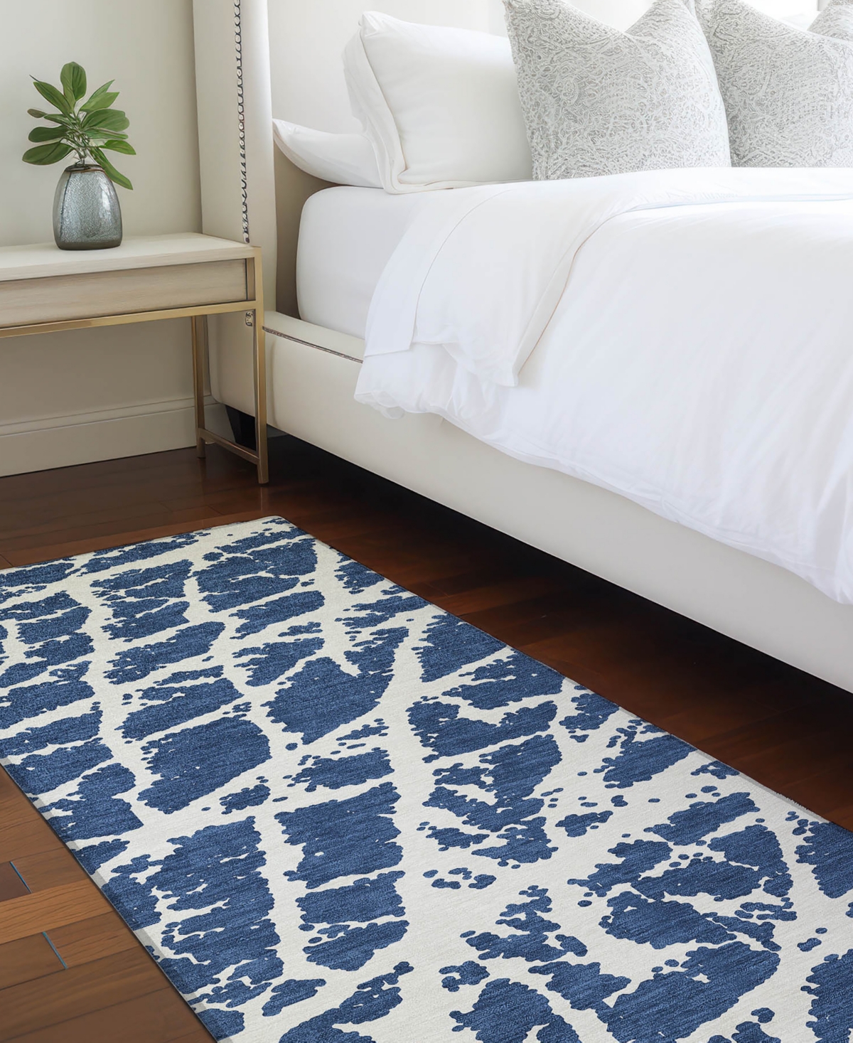 Addison Chantille Machine Washable Acn501 2'3x7'6 Runner Area Rug In Navy