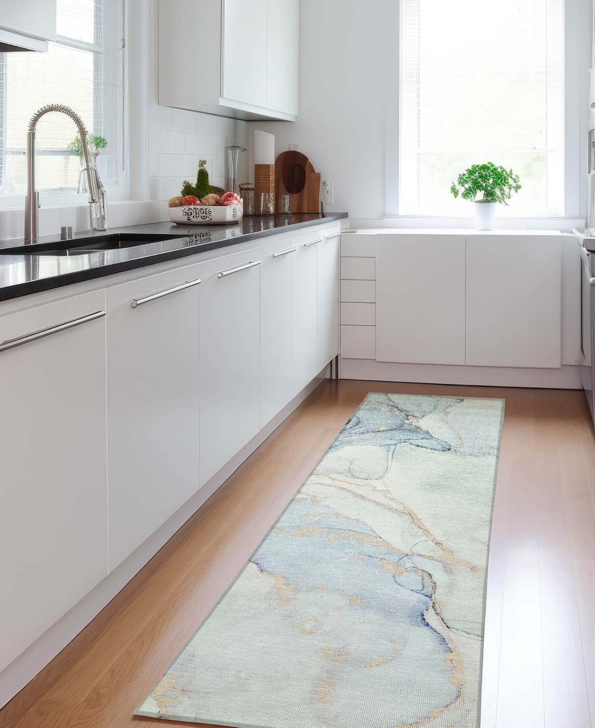 Addison Chantille Machine Washable Acn523 2'3x7'6 Runner Area Rug In Mist