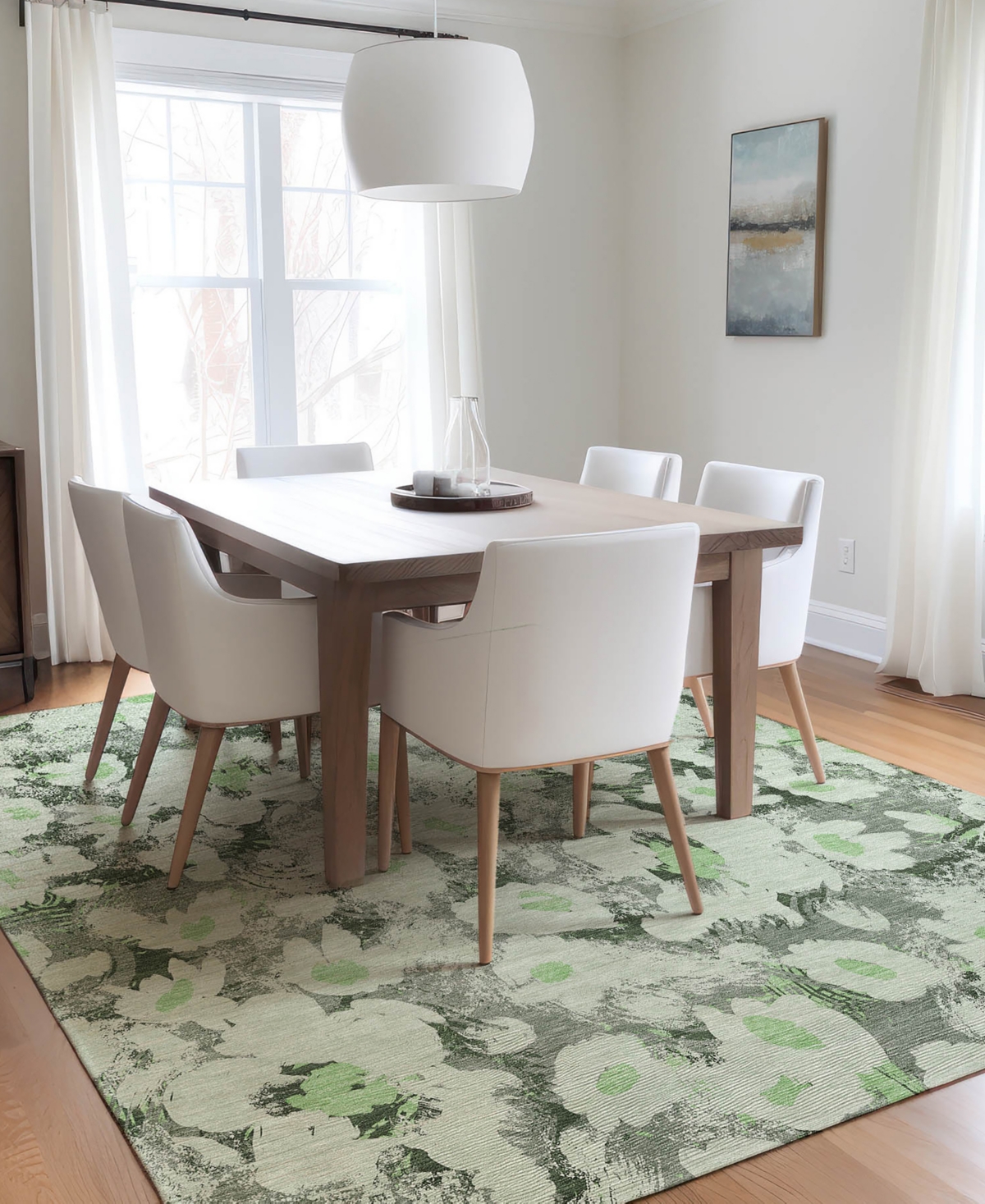 Addison Chantille Machine Washable Acn538 3'x5' Area Rug In Lime