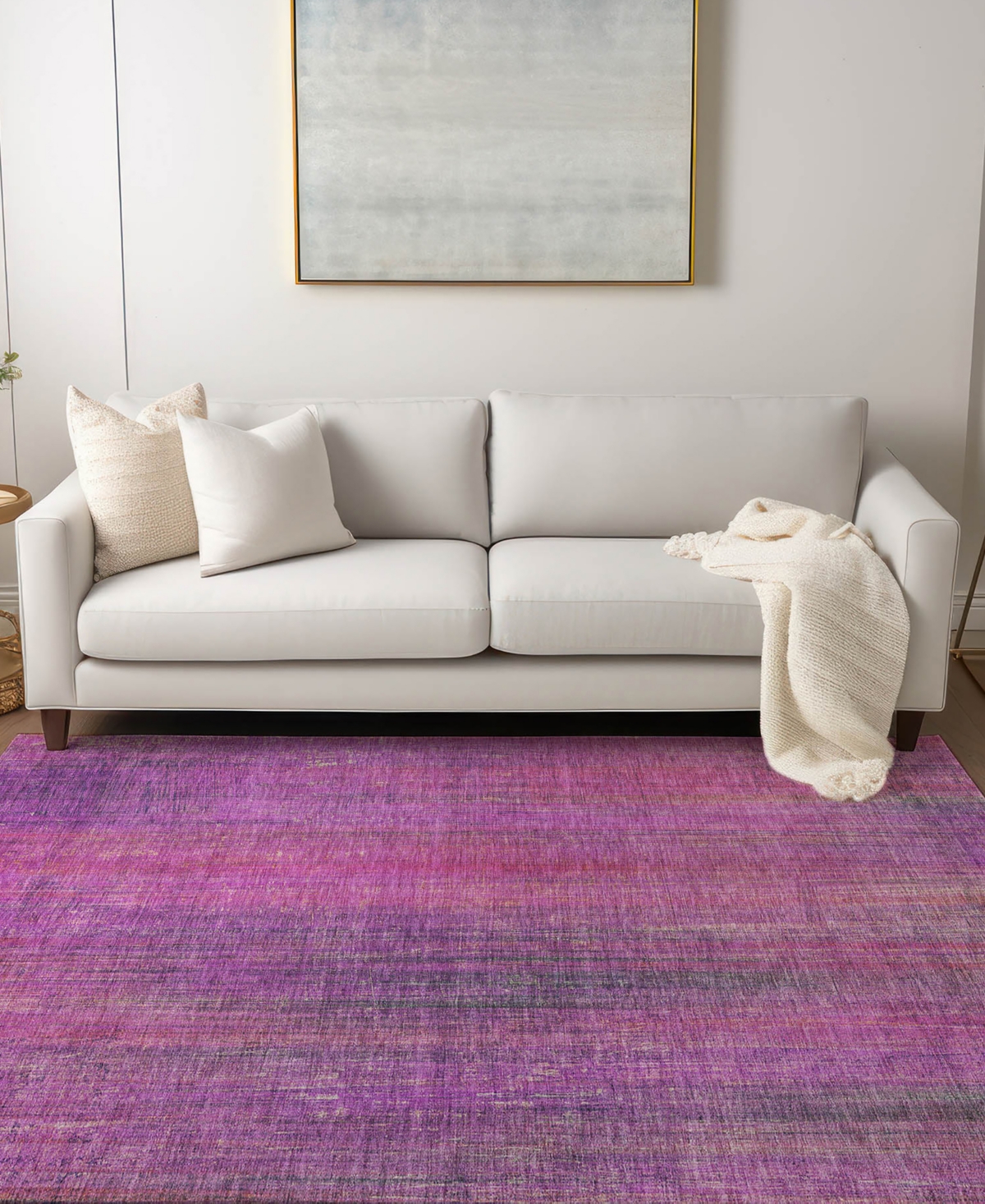 Addison Chantille Machine Washable Acn552 8'x10' Area Rug In Lilac