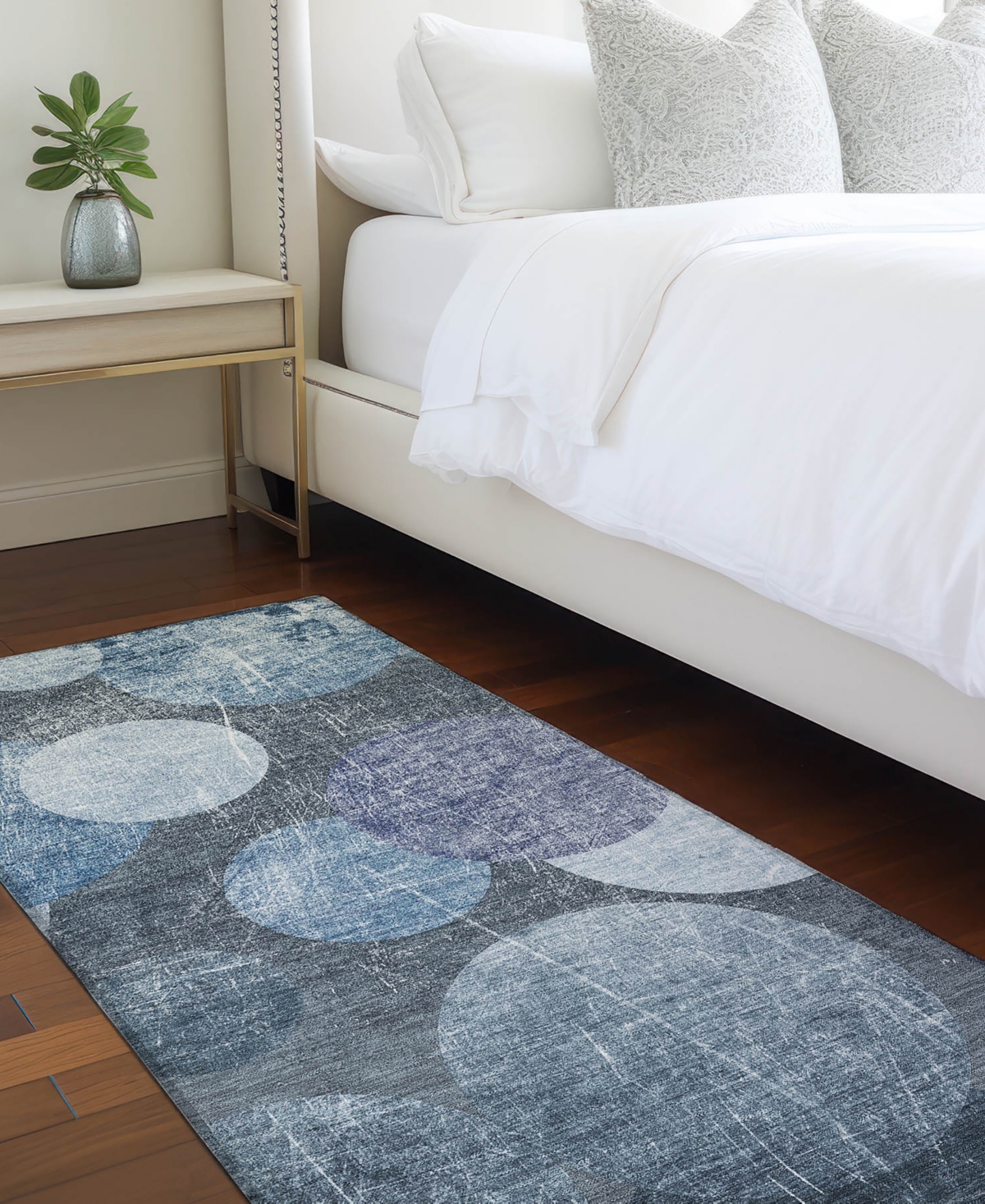 Addison Chantille Machine Washable Acn556 2'3x7'6 Runner Area Rug In Blue