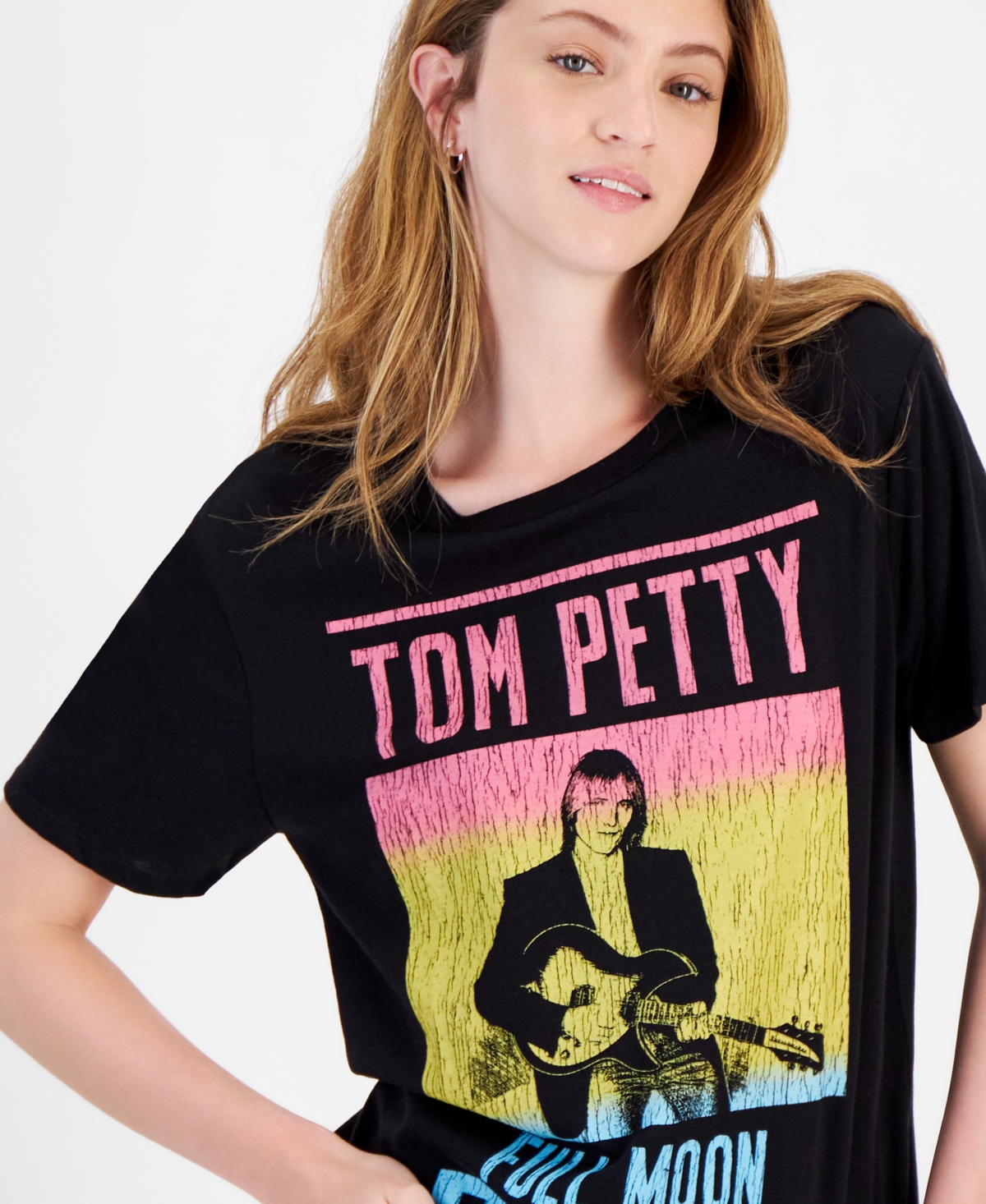 Love Tribe Juniors' Tom Petty Full Moon Cotton Tee