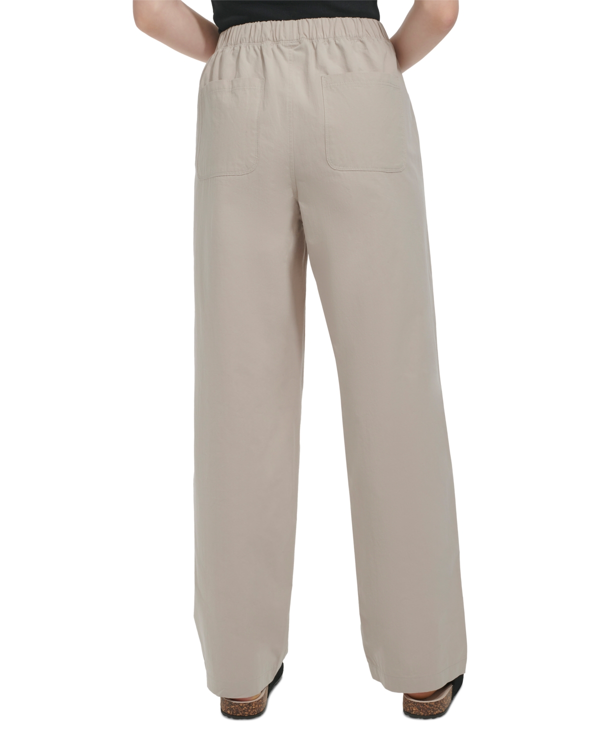 MARC NEW YORK ANDREW MARC SPORT WOMEN'S COTTON RELAXED STRAIGHT-LEG PANTS 