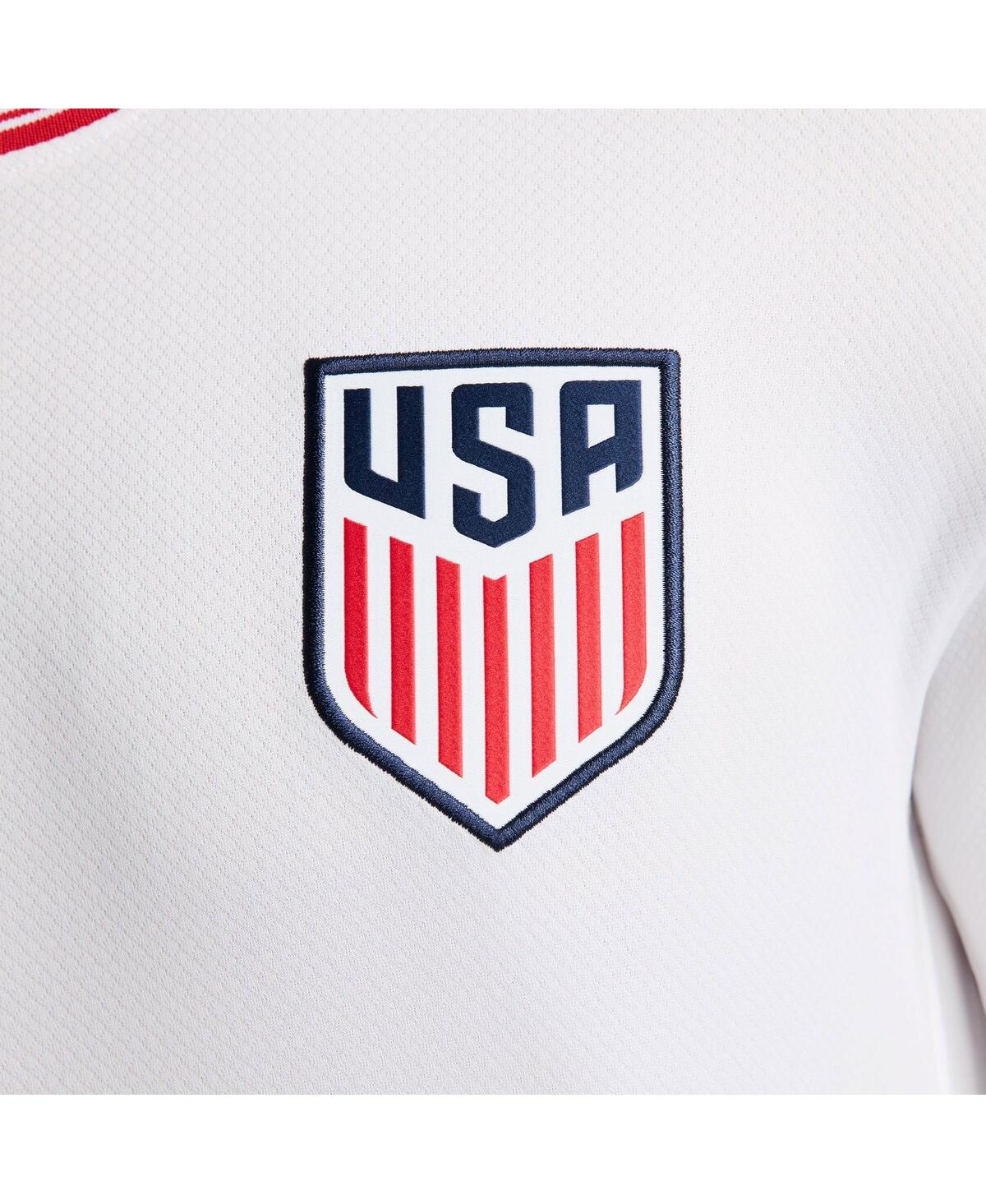 Nike Men'sUsmnt 2024 Home Replica Long Sleeve Jersey - White