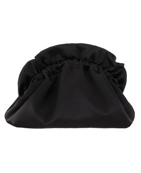 Женская сумка Nina Satin Gathered Crossbody Pouch, цвет: Чёрный