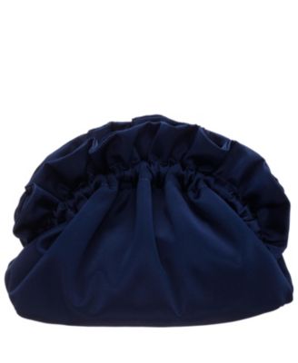 Satin Gathered Crossbody Pouch Bag