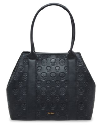 Betsey Johnson Skull Bucket Borsa A Secchiello Donna | Teschio Boss Con Tracolla, Crema