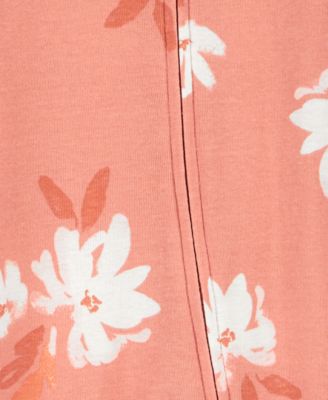 Baby Cotton 2-Way-Zip Footed Sleep & Play Coverall & Cap, 2 Piece Set