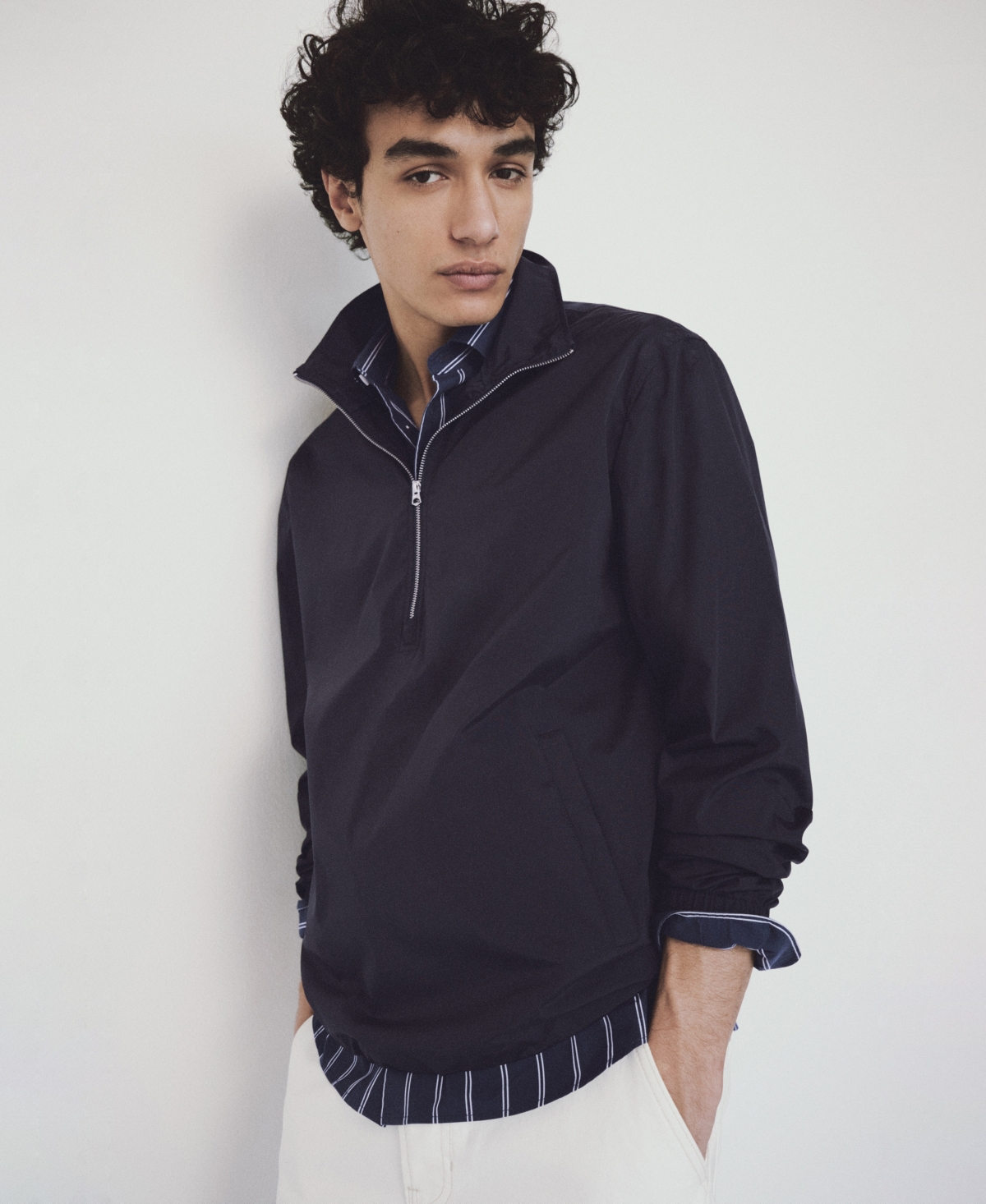 Mango Men's Water-Repellent Zipper Jacket