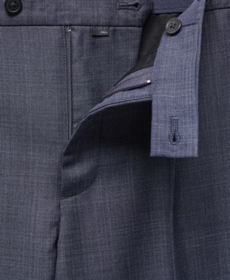 Men's Pleat Detail Wool Pants