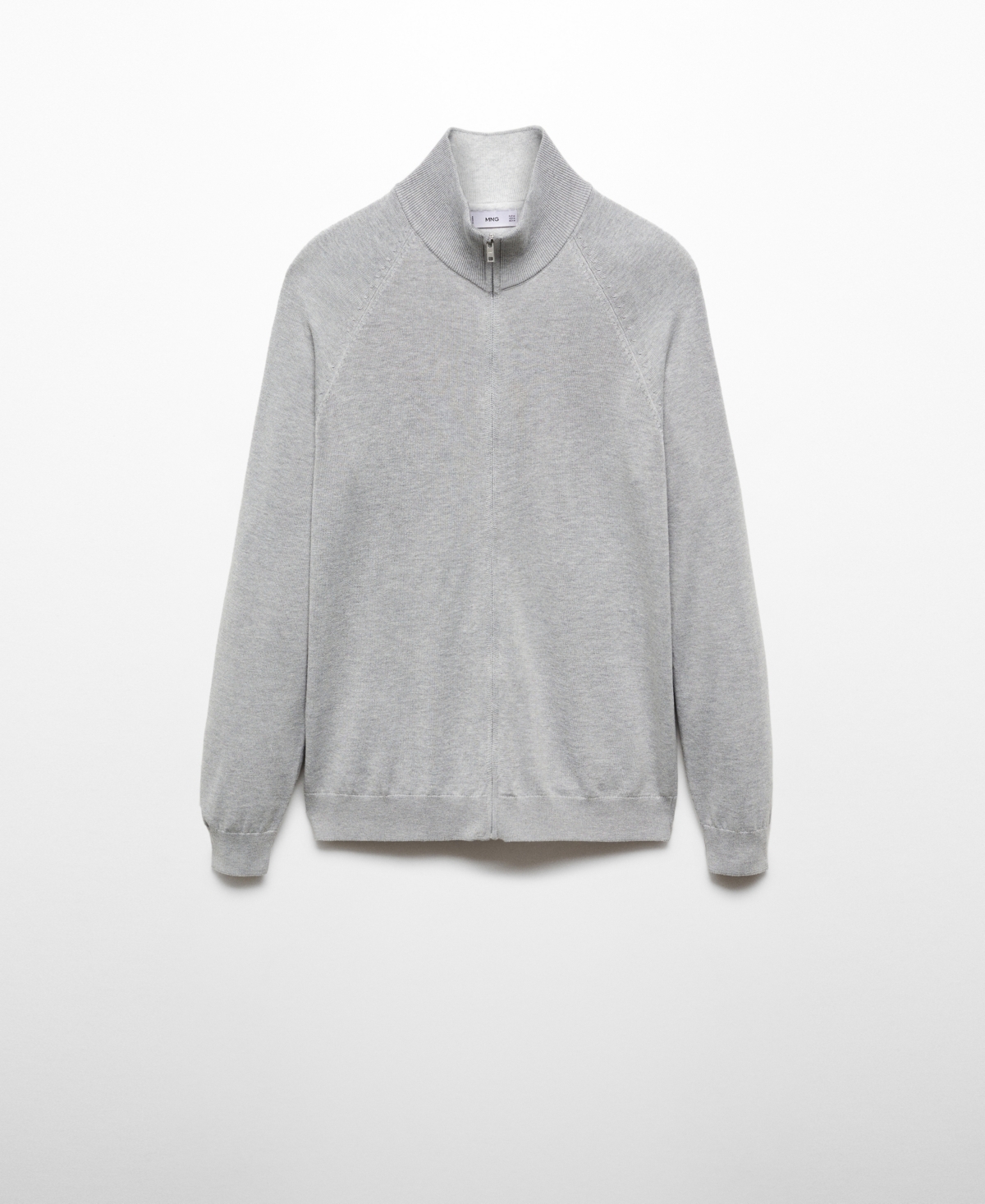 Mango Men's Zipped Cotton Cardigan