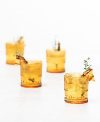 NoHo Double Old-Fashioned 9.85-oz. Glasses, Set of 4