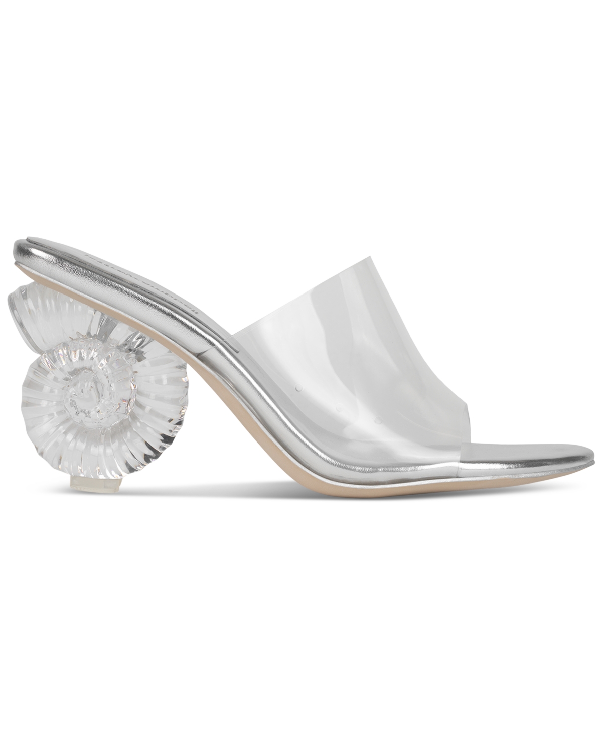 Jeffrey Campbell Conch Vinyl Novelty Dress Sandals -Clear