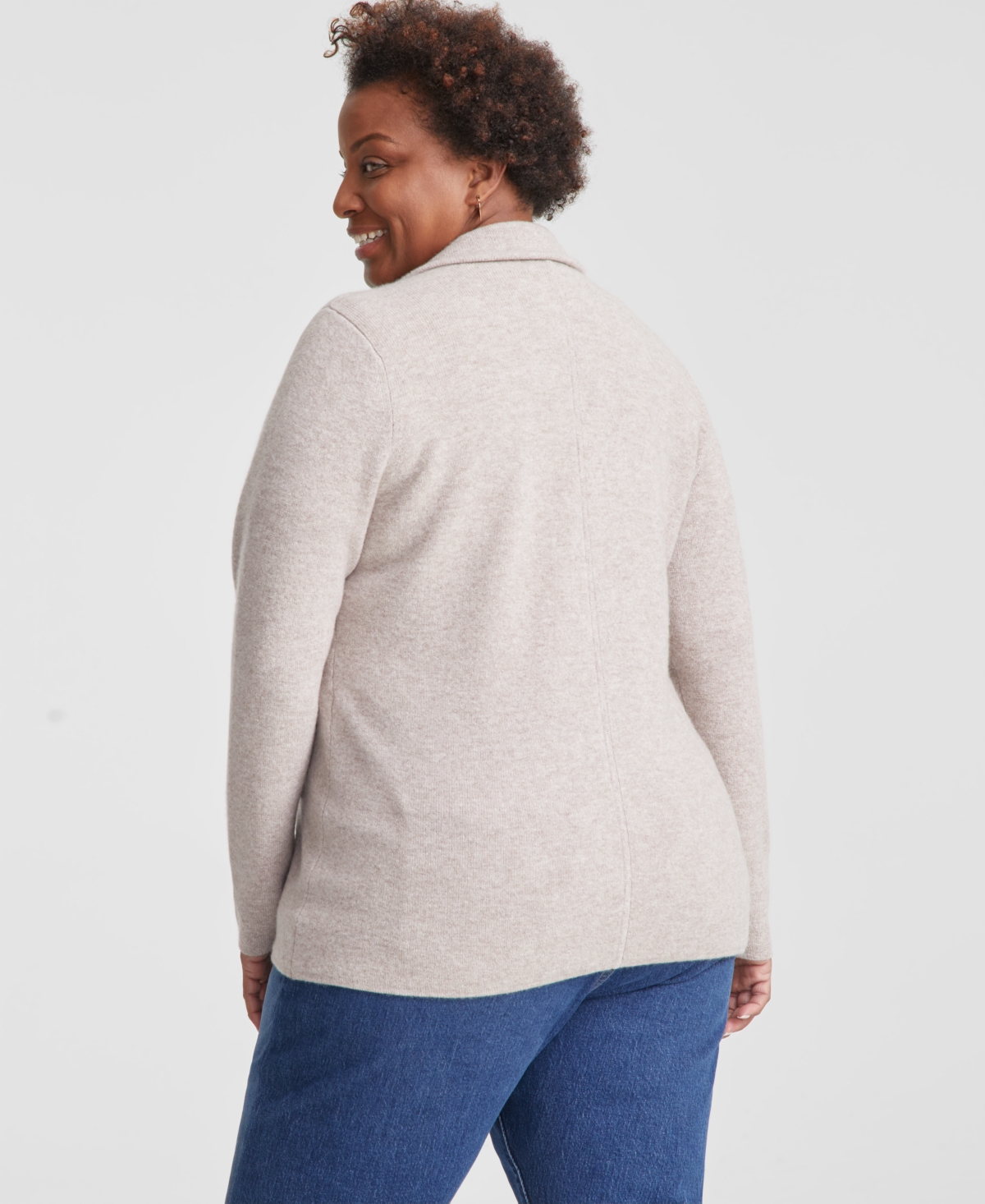 Charter Club Plus Size 100% Cashmere Blazer, Created for Macy's