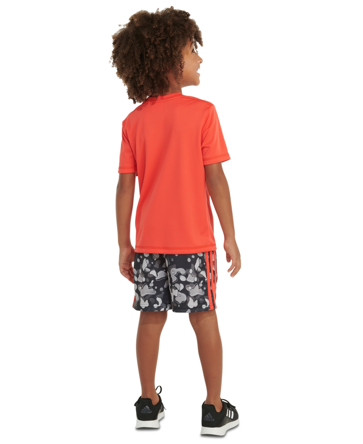 adidas Little & Toddler Boys Short-Sleeve Logo T-Shirt & 3-Stripes Shorts, 2 Piece Set