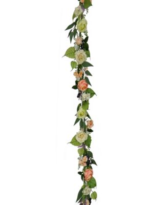 6 ft. Rose and Lavender Spring Garland