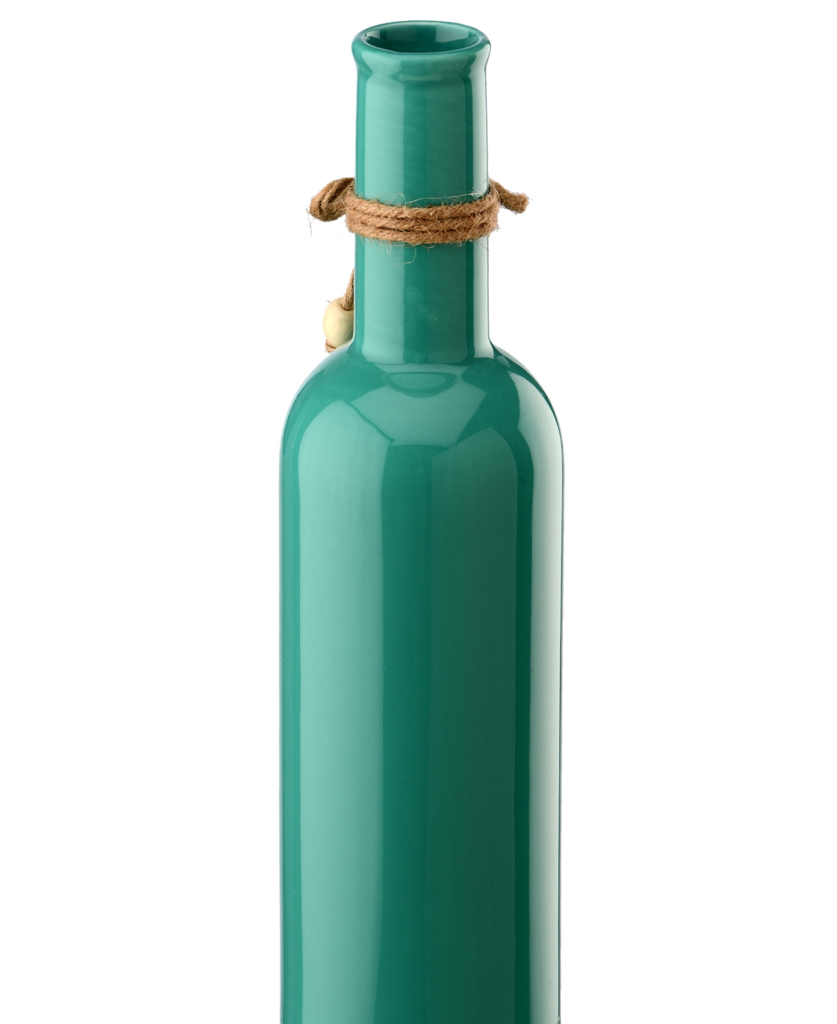 National Tree Company 9 Porcelain Vase With Seahorse In Turquoise