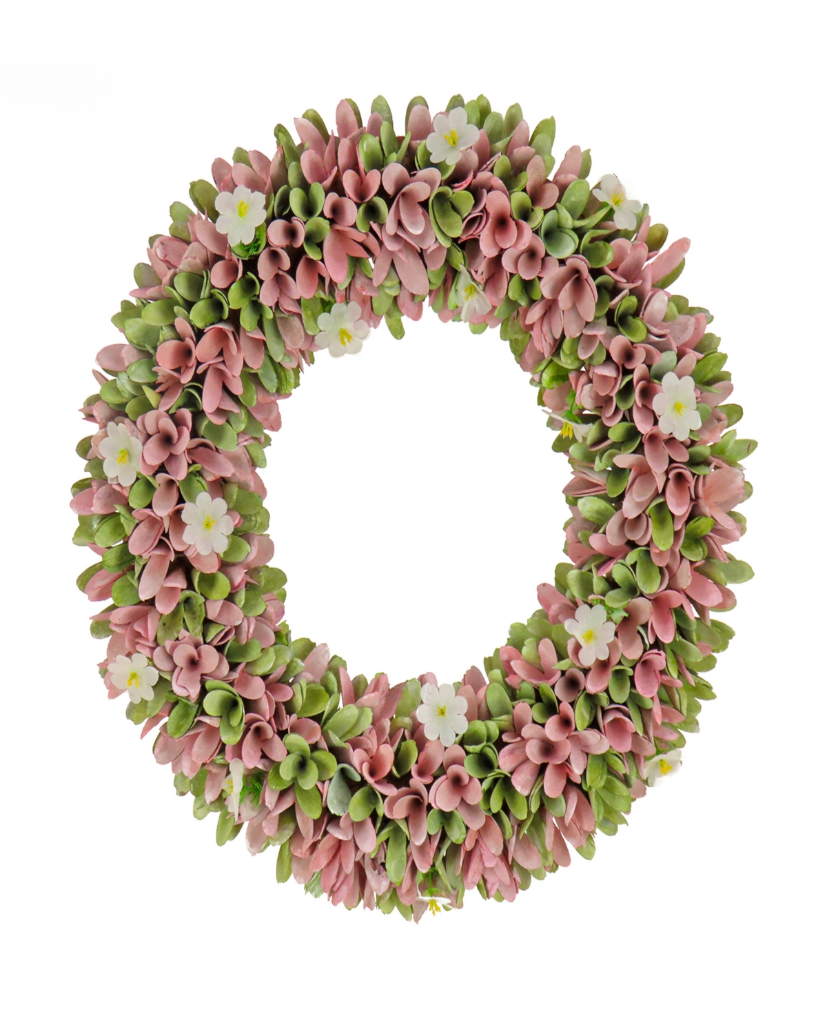 18 Spring Pink Floral Wreath - Pink