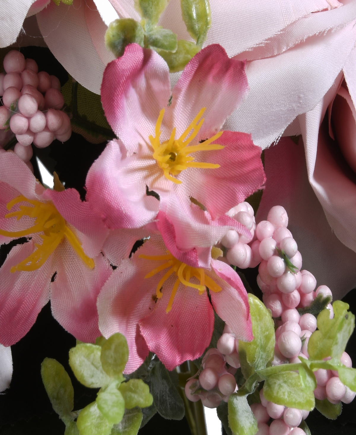National Tree Company 19 Pink Rose Bundle In Pink