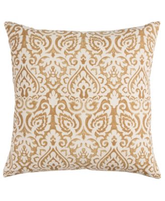 Damask Polyester Filled Decorative Pillow, 22" x 22"