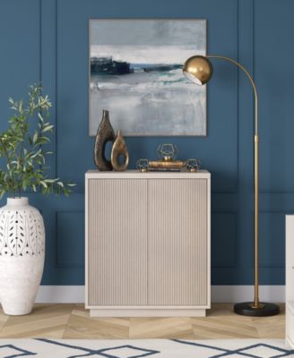 Alston 28" Wide Rectangular Accent Cabinet in Alder White