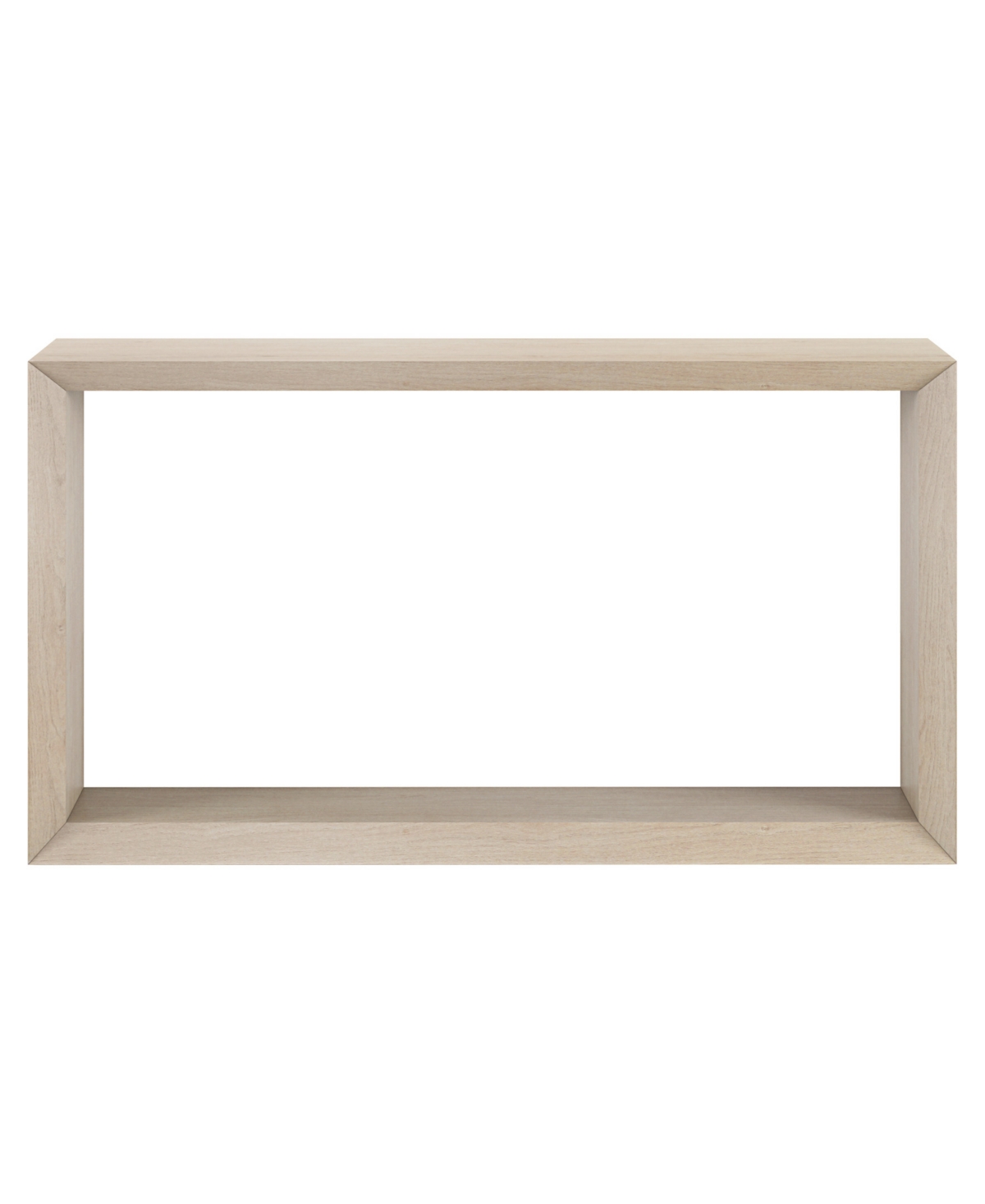 Hudson & Canal Osmond 55" Wide Rectangular Console Table In Alder White In Alder White