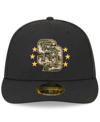 Men's Black San Diego Padres 2024 Armed Forces Day Low Profile 59FIFTY Fitted Hat