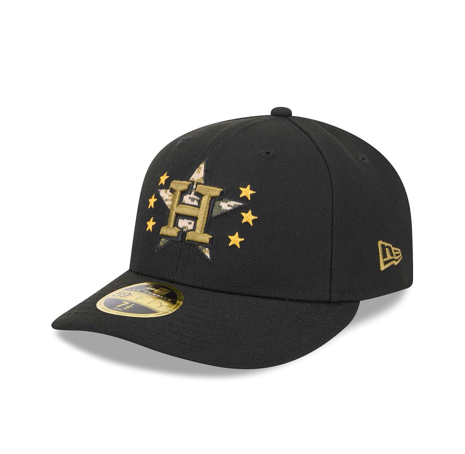 Men's Black Houston Astros 2024 Armed Forces Day Low Profile 59FIFTY Fitted Hat
