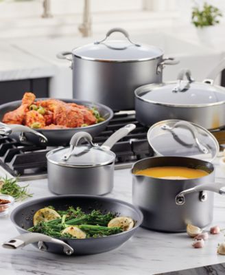 Elementum Hard-Anodized Aluminum 10-Pc. Cookware Set