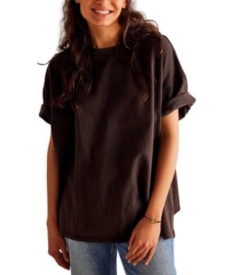 Free People - Women's Phoenix Cotton Raw-Edge T-Shirt